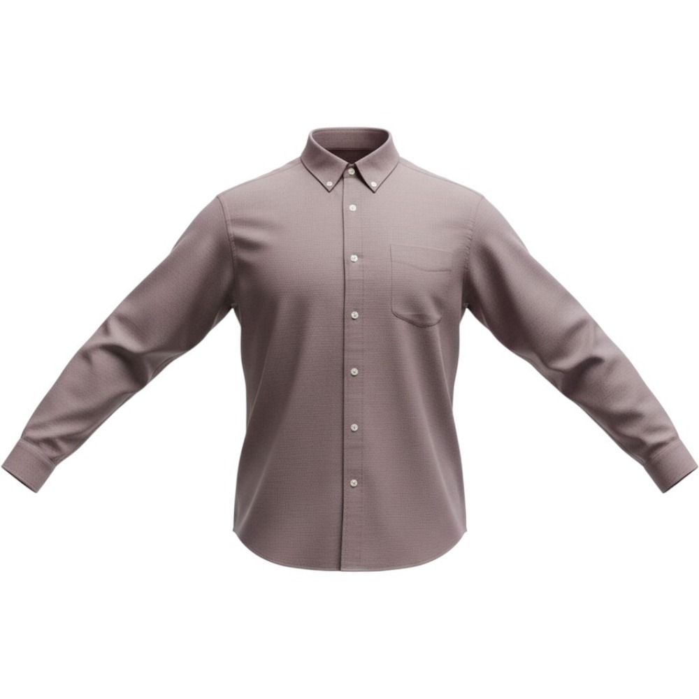 Saddlebred Shirt Mens Large Red Solid Long Sleeve Cotton Button-Down Casual